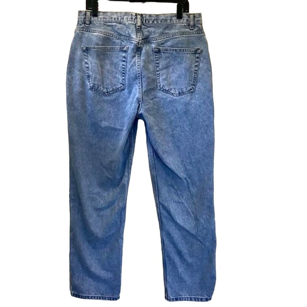ASOS DESIGN Men's Straight Leg Baggy Medium Wash Jeans Button Fly. Size 34/32 - Picture 3 of 10